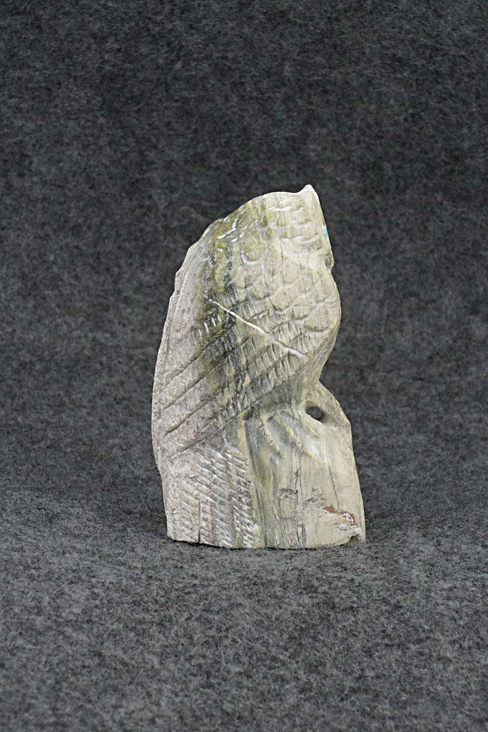 Owl Zuni Fetish Carving - Derrick Kammasee