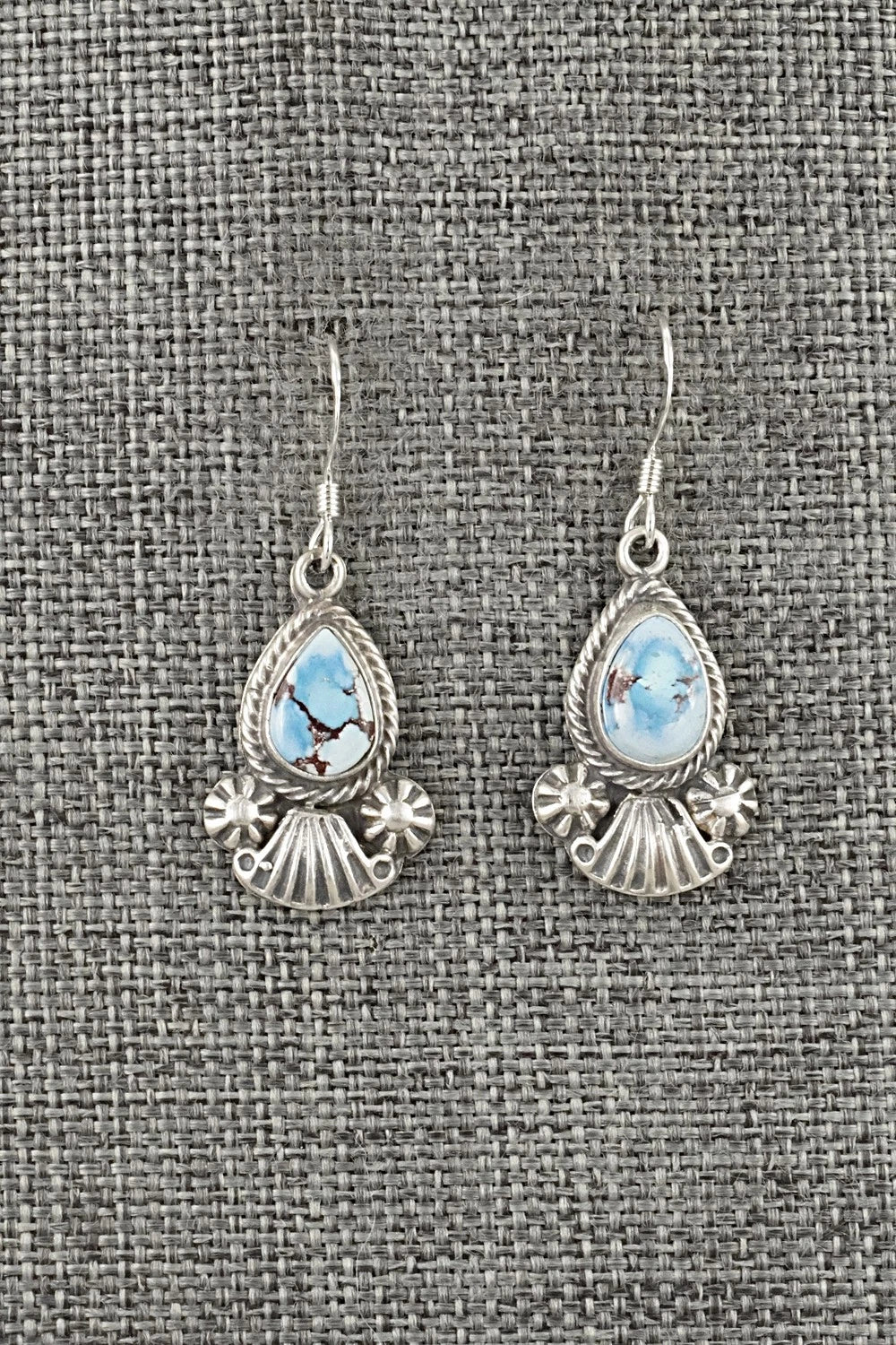 Turquoise & Sterling Silver Earrings - Verley Betone