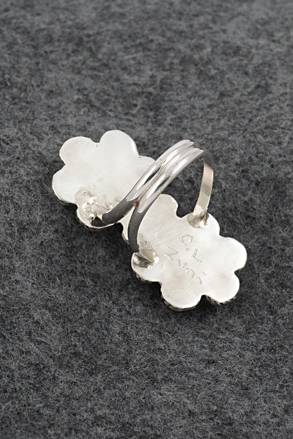Multi-Stone & Sterling Silver Ring - Carol Lateyice - Size 7.5