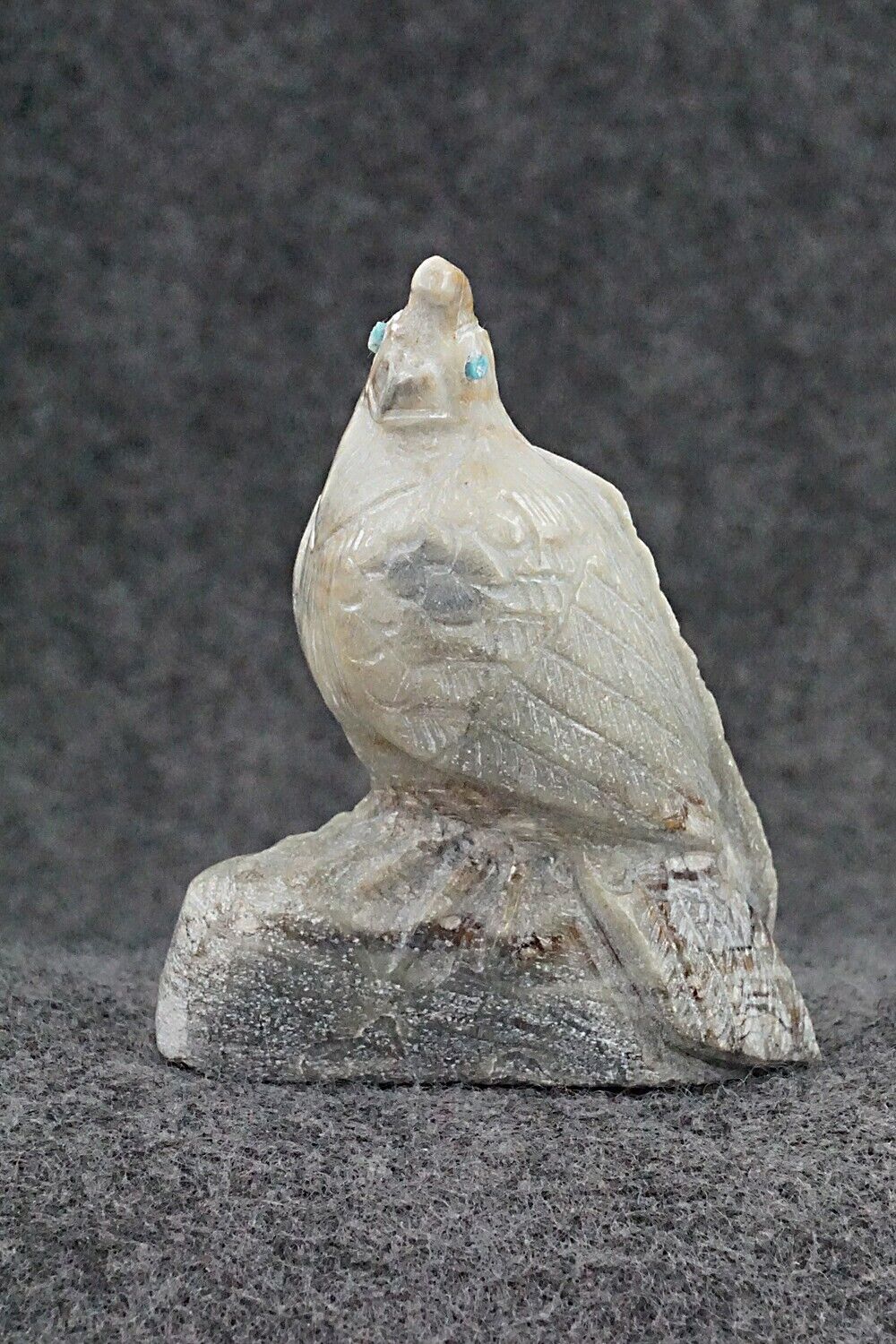 Quail Zuni Fetish Carving - Derrick Kaamasee