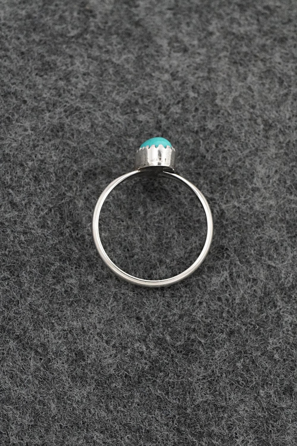 Turquoise & Sterling Silver Ring - Matthew Gordon - Size 6