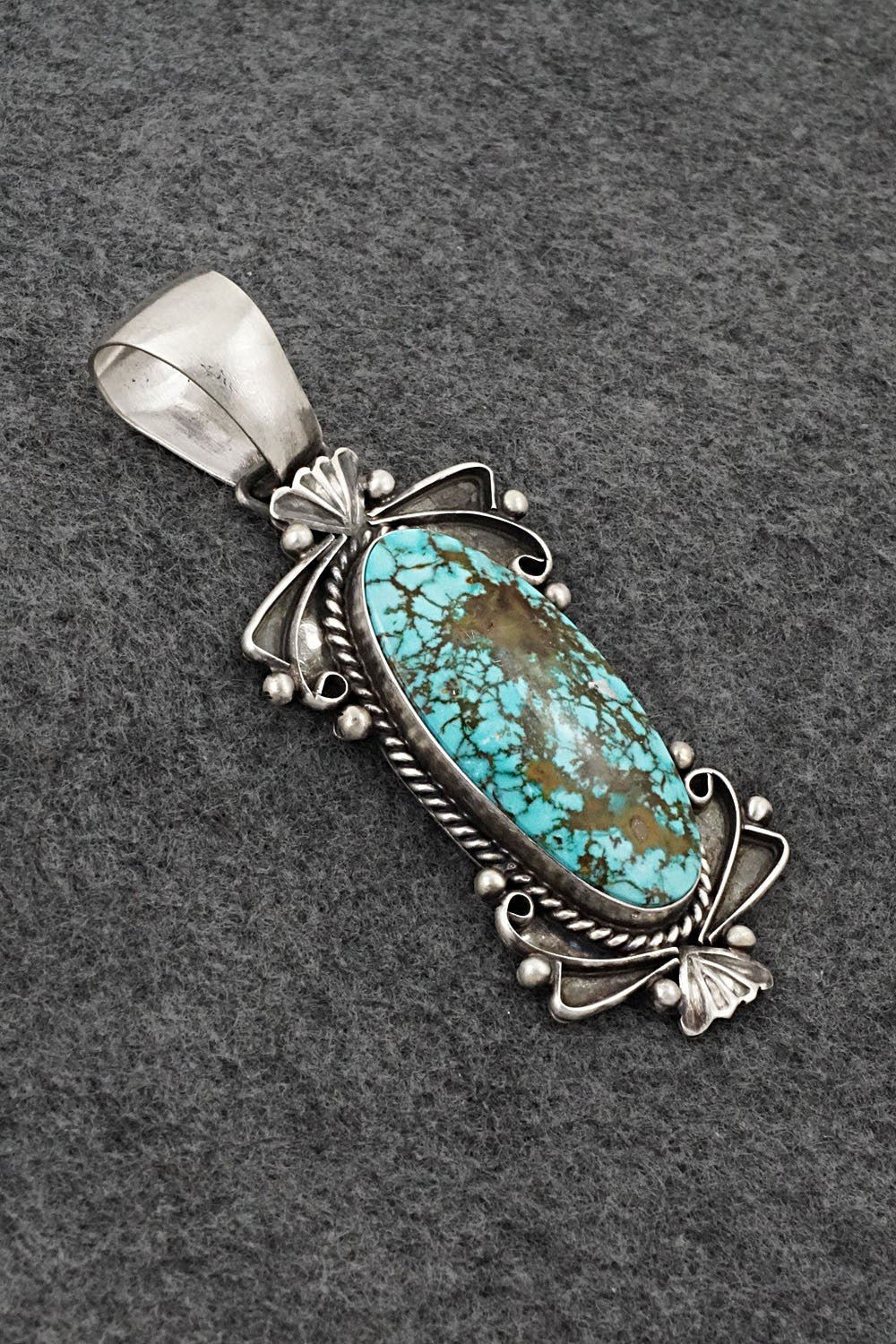 Turquoise & Sterling Silver Pendant - Paul Livingston