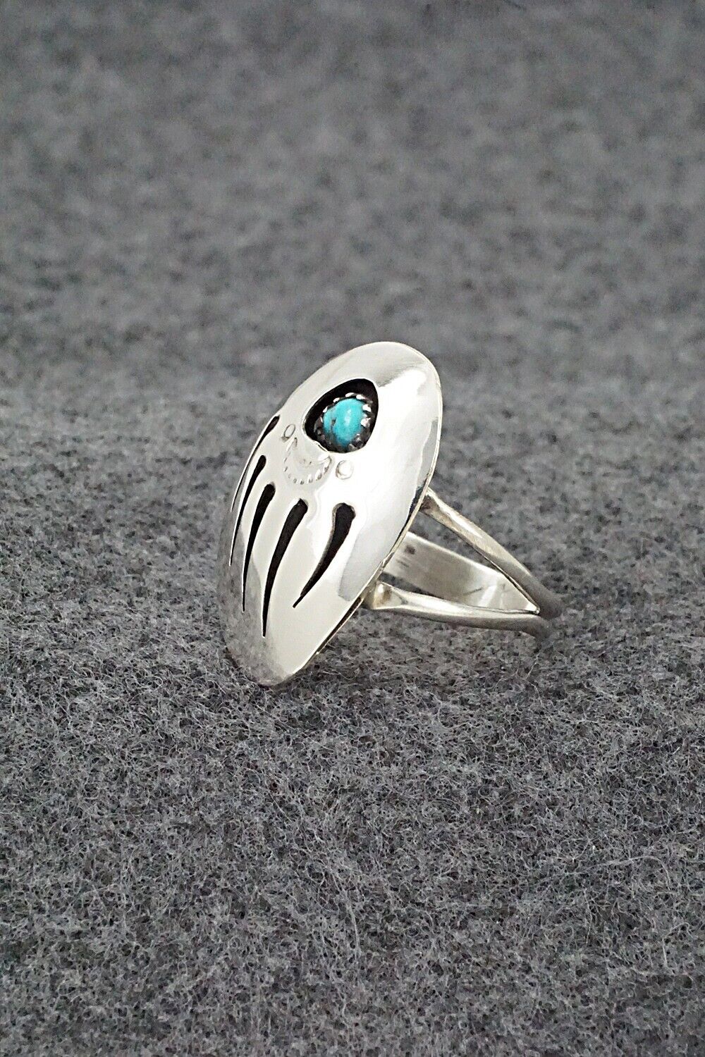 Turquoise & Sterling Silver Ring - Ervin Begay - Size 9.25