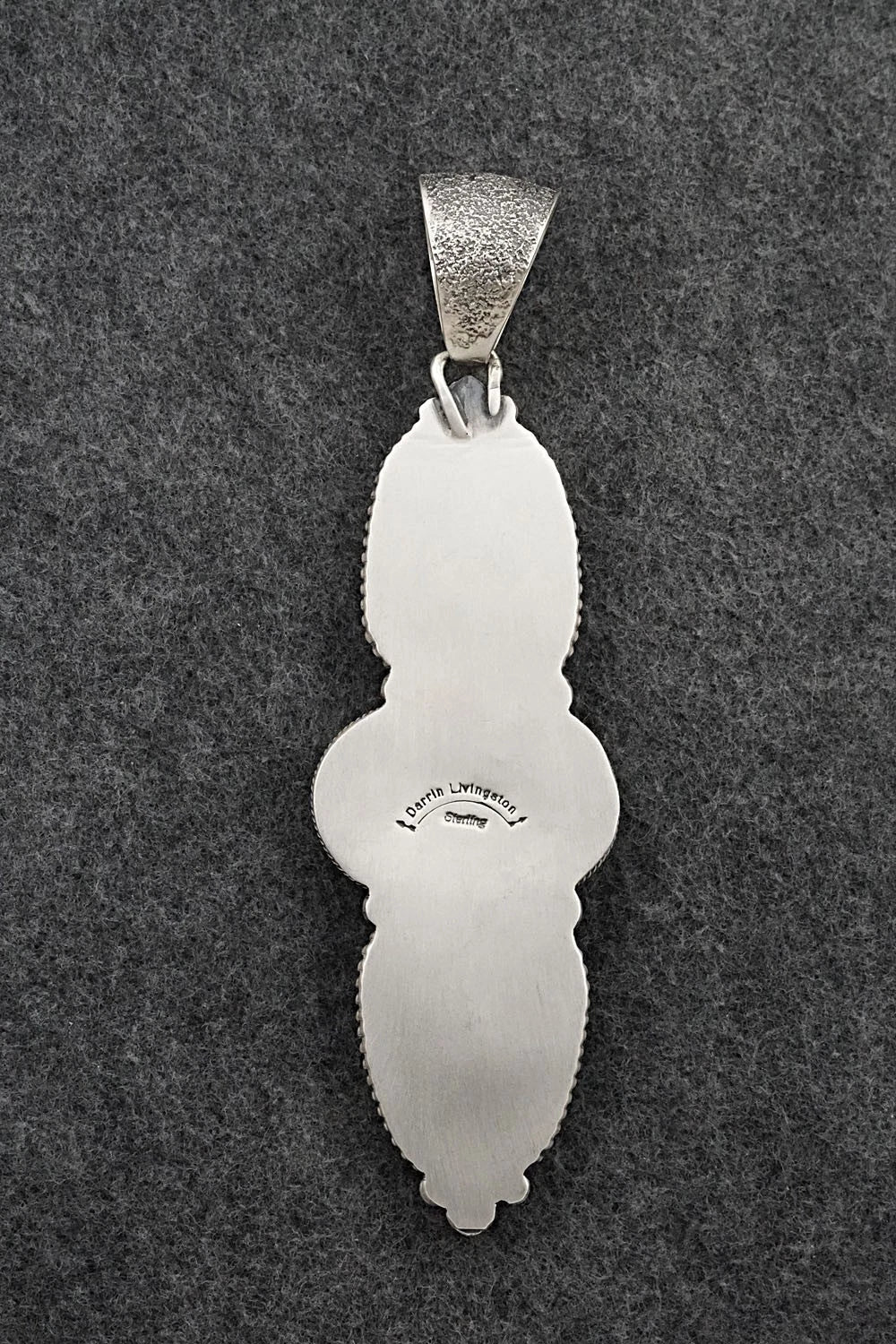 Turquoise & Sterling Silver Pendant - Darrin Livingston