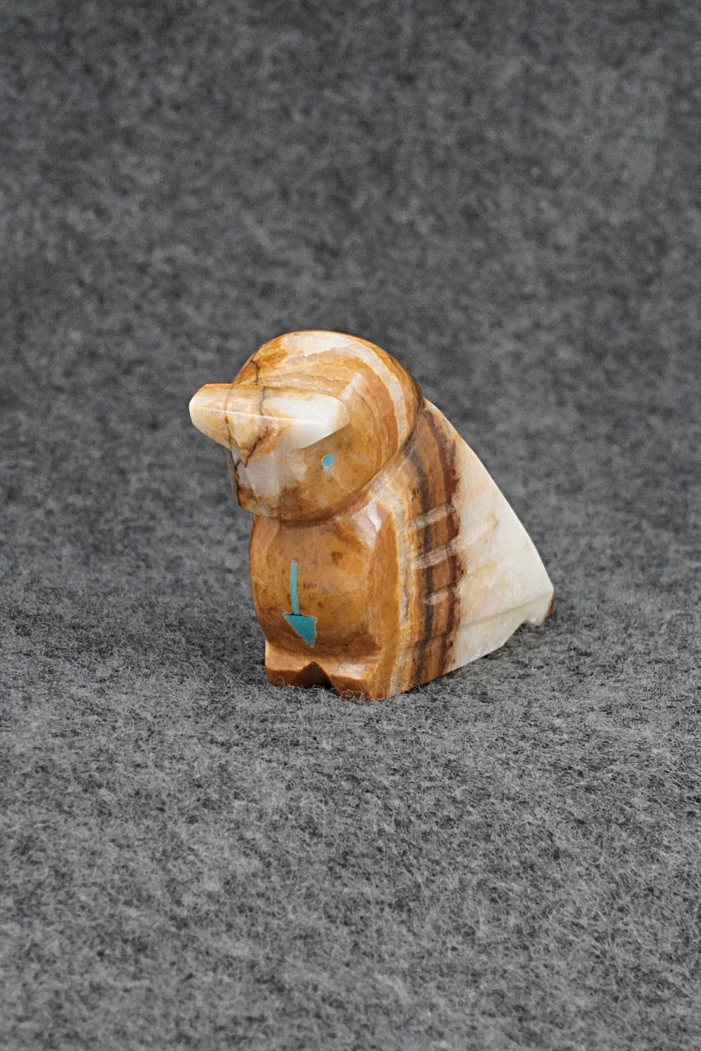 Owl Zuni Fetish Carving - Abby Panteah Quam