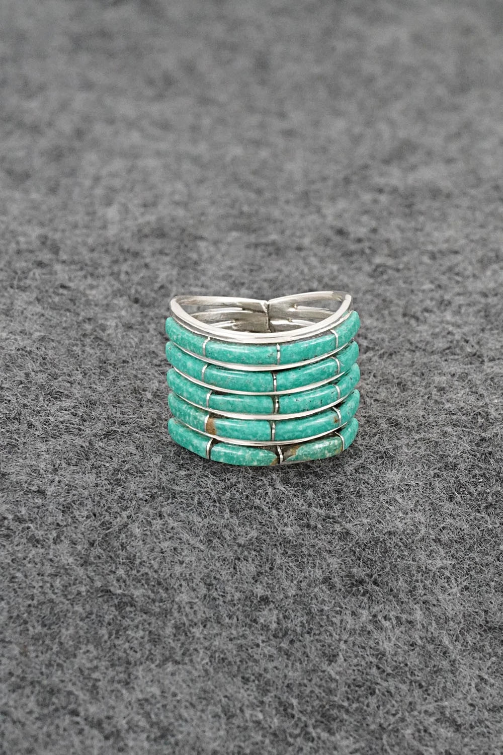 Turquoise & Sterling Silver Ring - Jamie Johnson - Size 6
