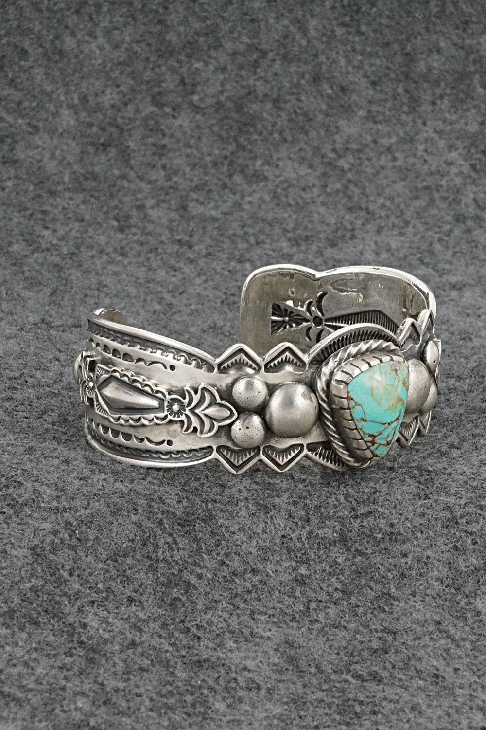 Turquoise & Sterling Silver Bracelet - Roland Dixson