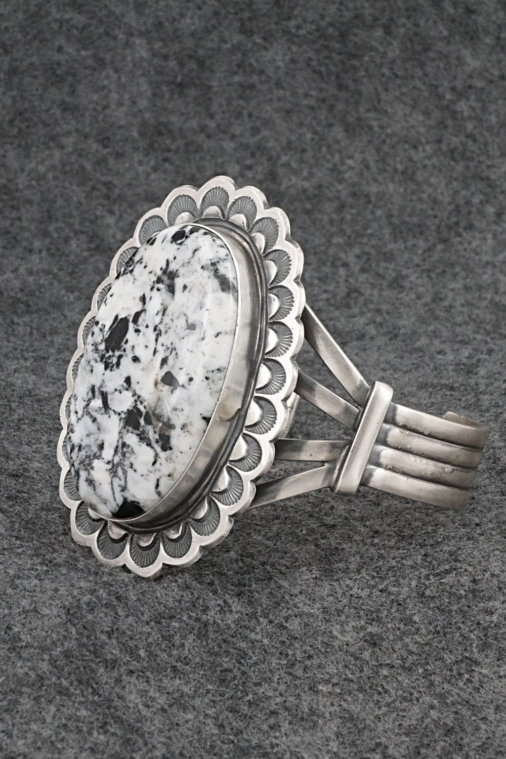 White Buffalo & Sterling Silver Bracelet - Randy Boyd