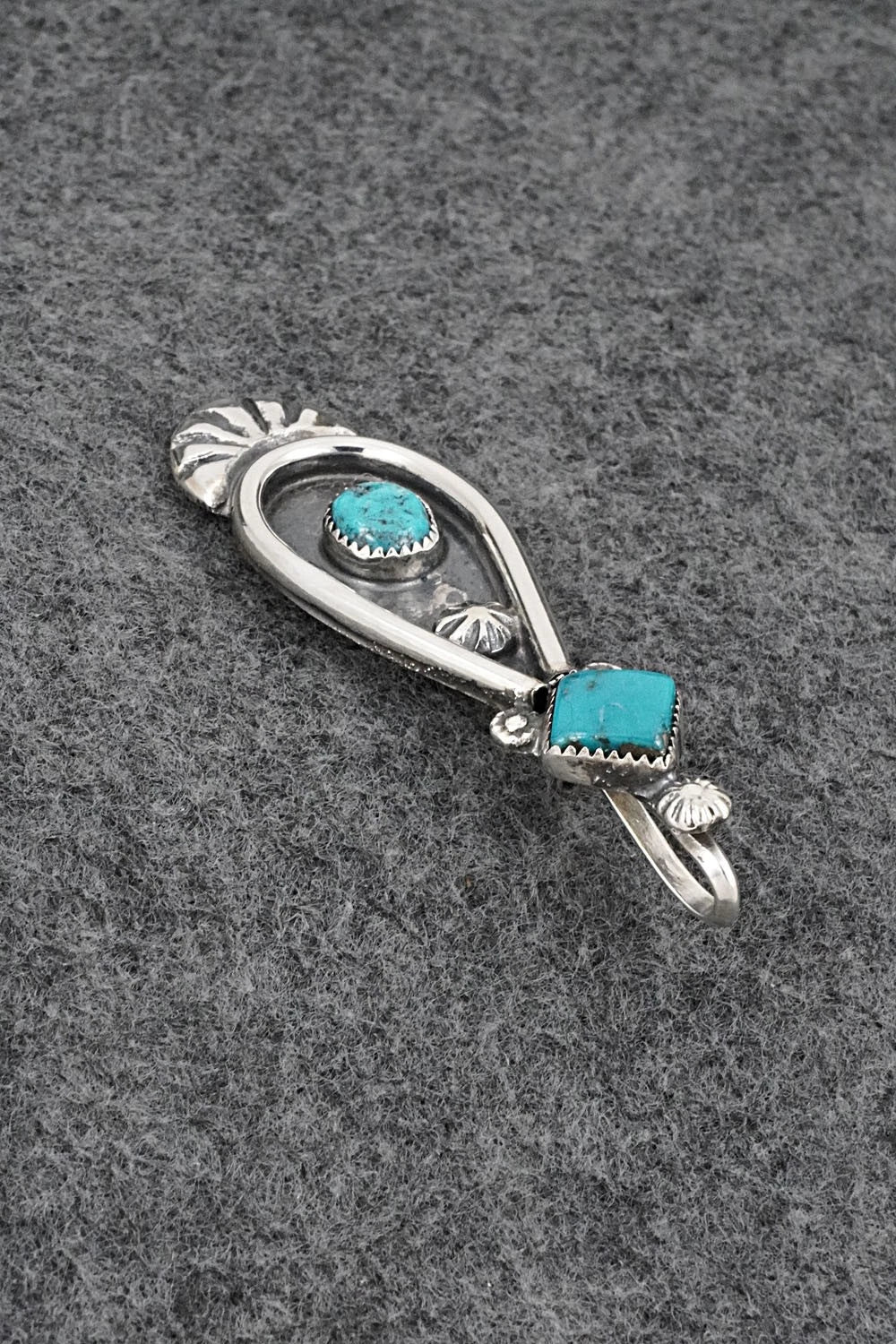 Turquoise & Sterling Silver Pendant - Delbert Arviso