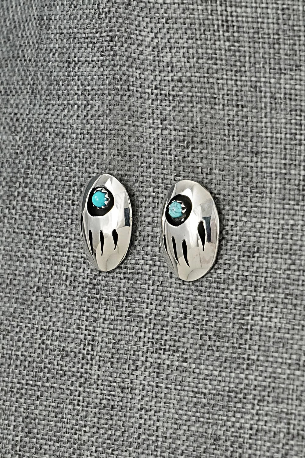 Turquoise & Sterling Silver Earrings - David Morgan