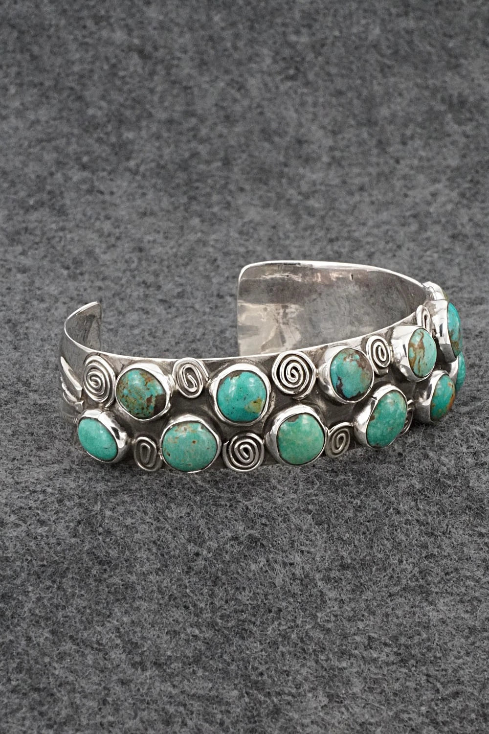 Turquoise & Sterling Silver Bracelet - Priscilla Reeder