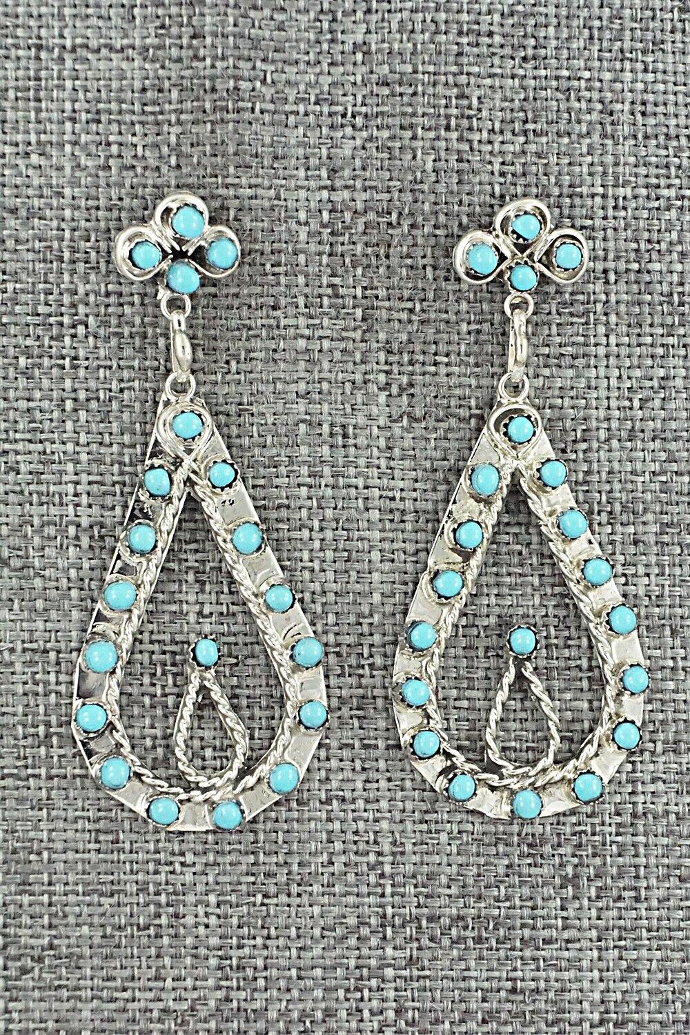 Turquoise & Sterling Silver Earrings - Wayne Johnson