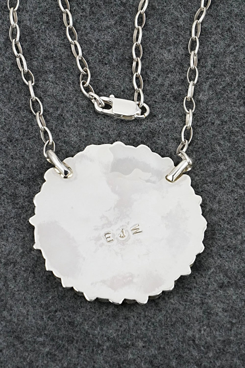 Turquoise & Sterling Silver Necklace - Eunise Wilson