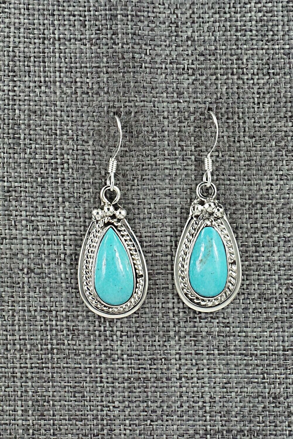 Turquoise & Sterling Silver Earrings - Verley Betone