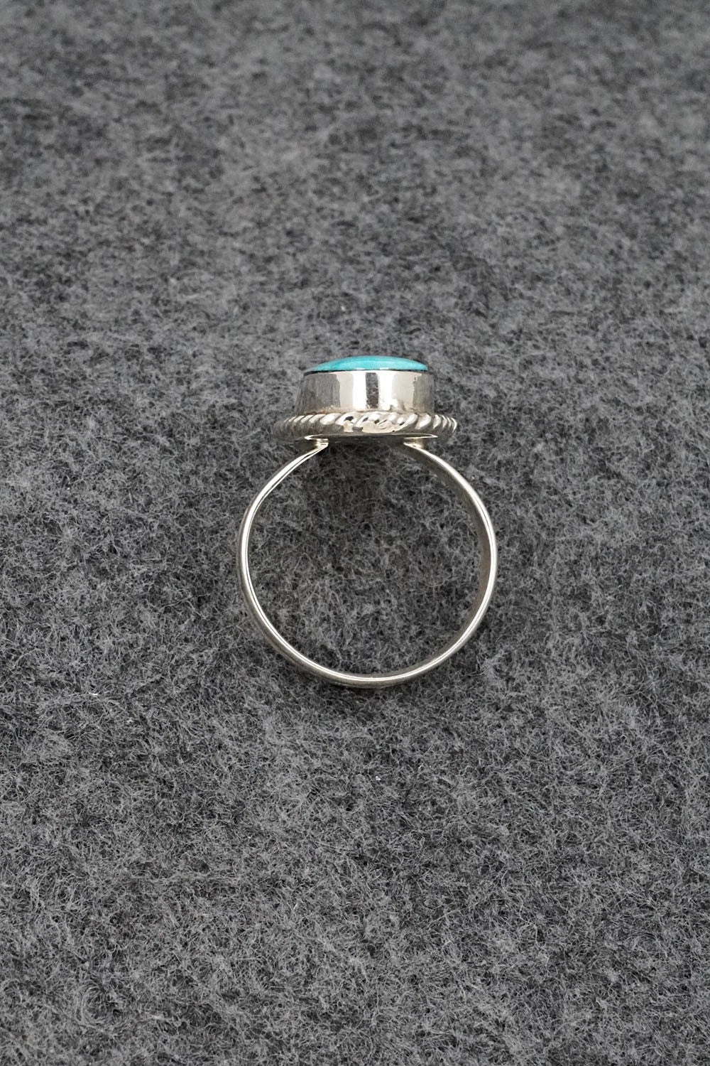 Turquoise & Sterling Silver Ring - Darius Arviso - Size 8.5