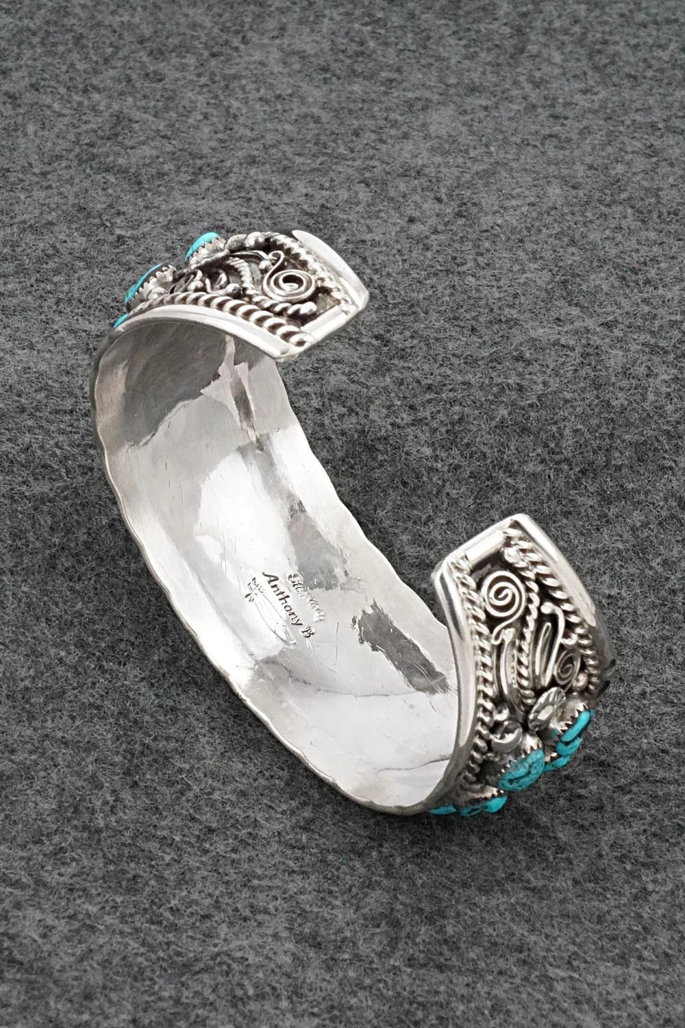 Turquoise & Sterling Silver Bracelet - Anthony Brown