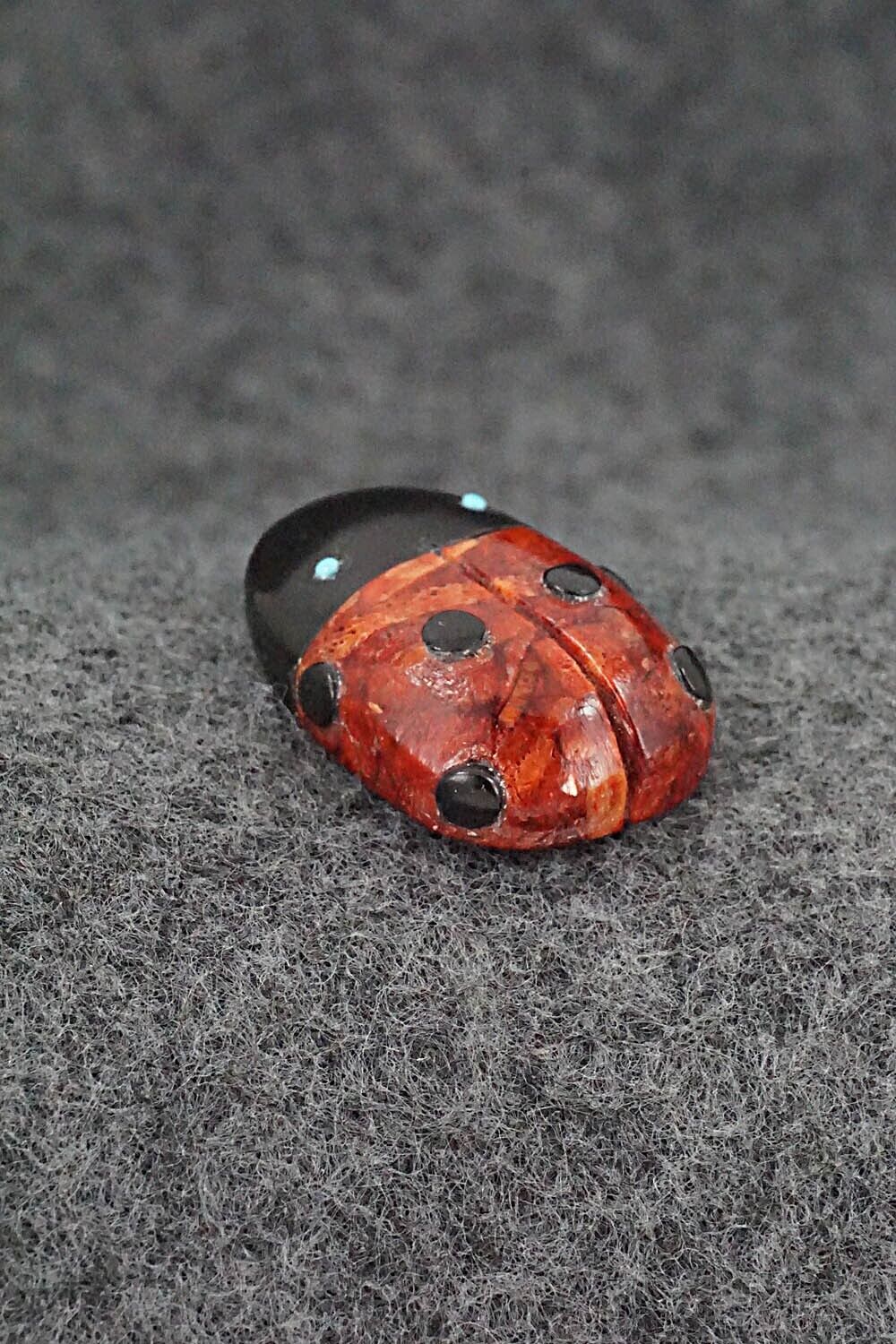 Ladybug Zuni Fetish Carving - Reynold Lunasee