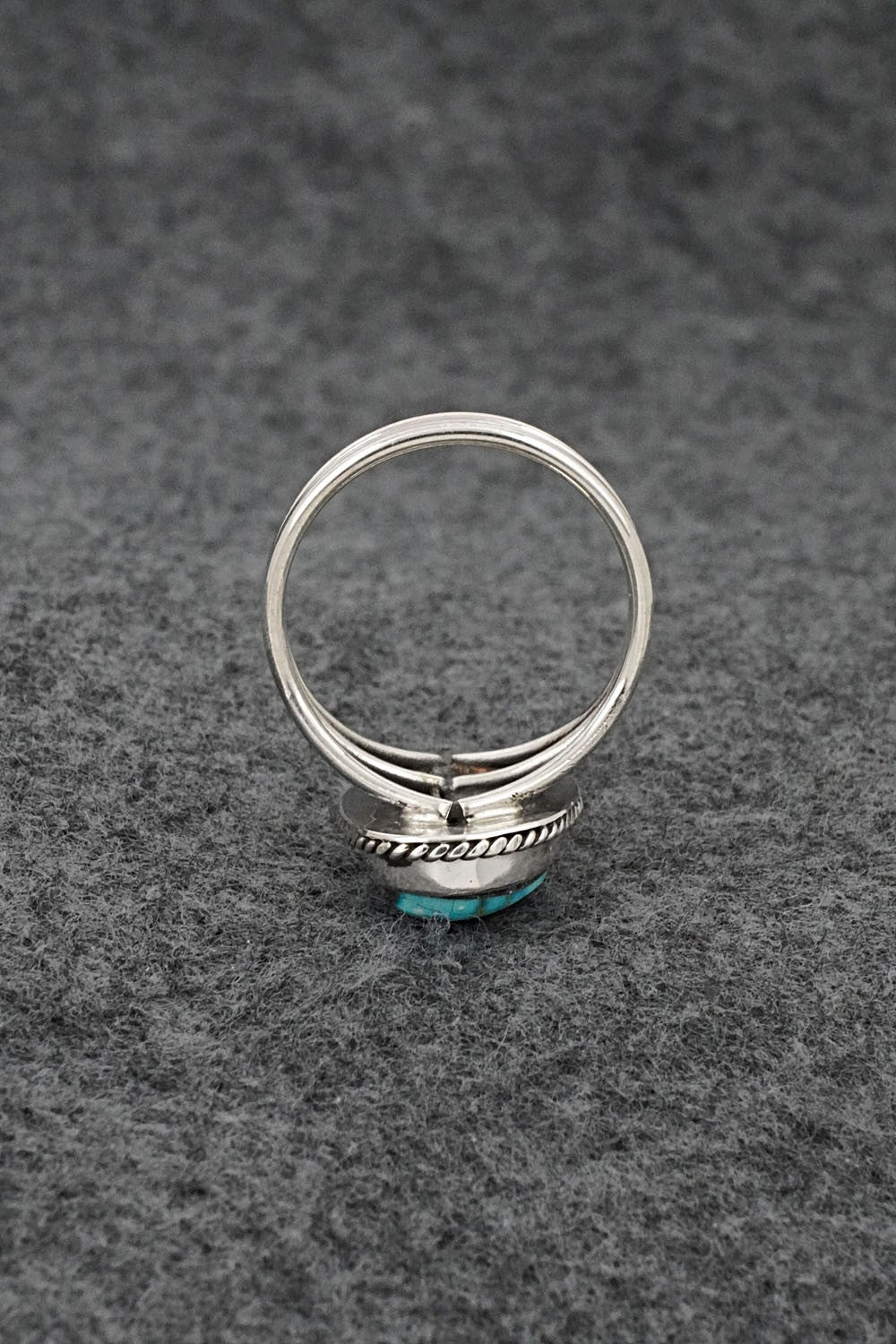 Turquoise & Sterling Silver Ring - Rena Begay - Size 8.5