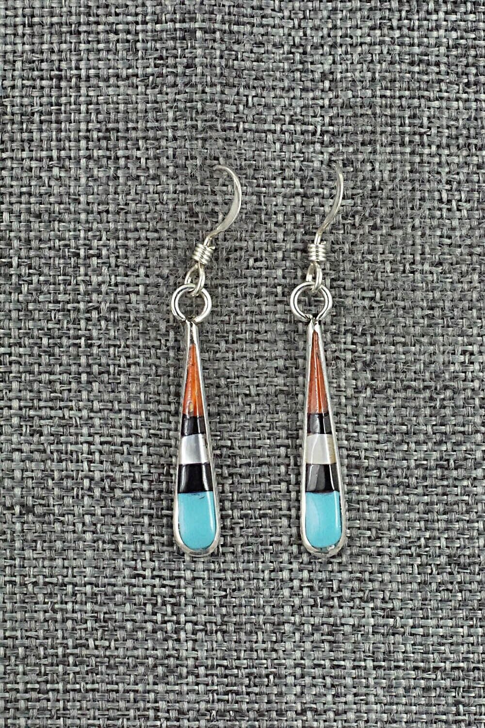 Multi-Stone & Sterling Silver Earrings - Stanford Etsate