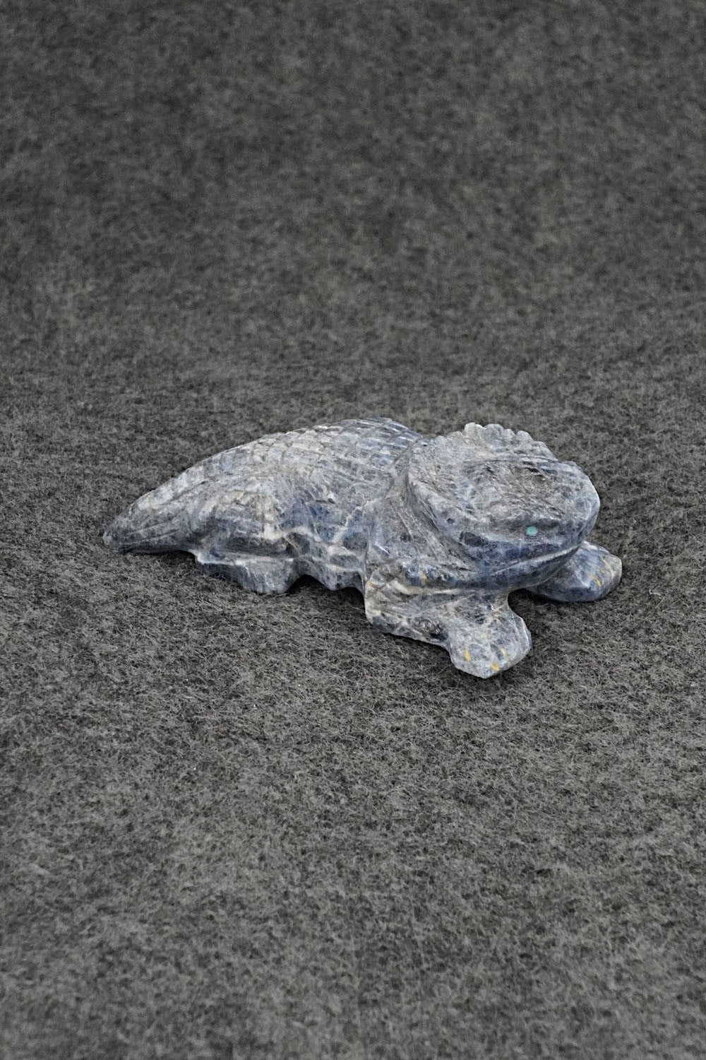 Horned Toad Zuni Fetish Carving - Tony Mackel