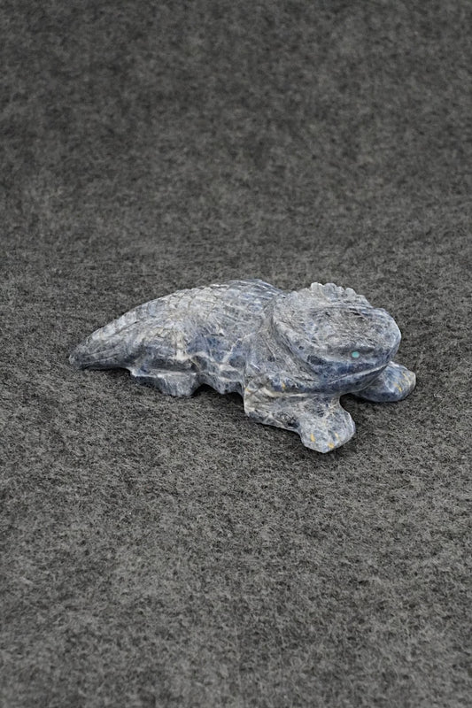 Horned Toad Zuni Fetish Carving - Tony Mackel