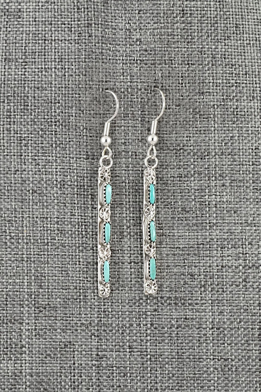 Turquoise & Sterling Silver Earrings - Murray Hannaweeka