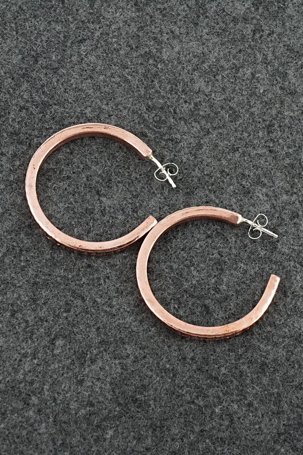 Copper Hoop Earrings - Elaine Tahe