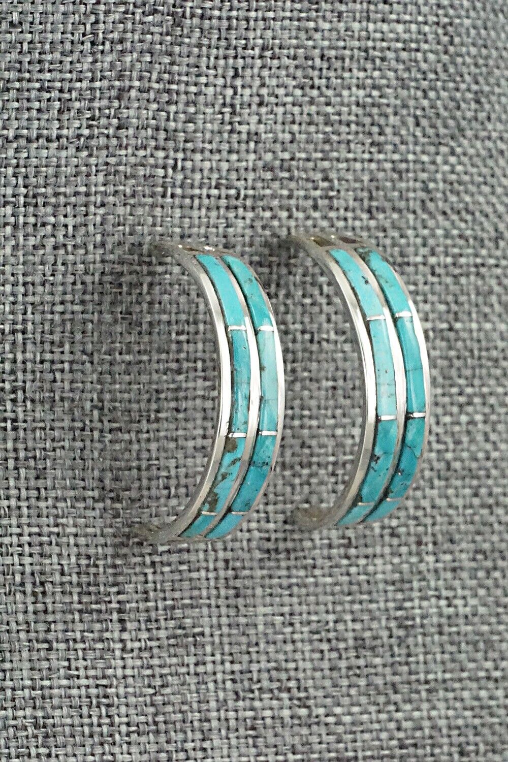 Turquoise & Sterling Silver Earrings - Andrew Enrico