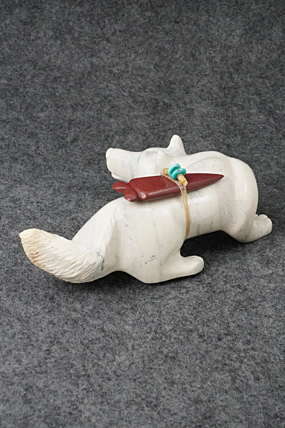Wolf Zuni Fetish Carving - Albert Eustace