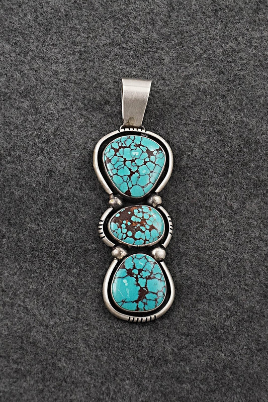 Turquoise & Sterling Silver Pendant - Paul Livingston