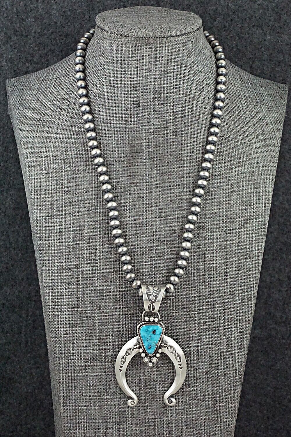 Turquoise & Sterling Silver Necklace - Samuel Yellowhair
