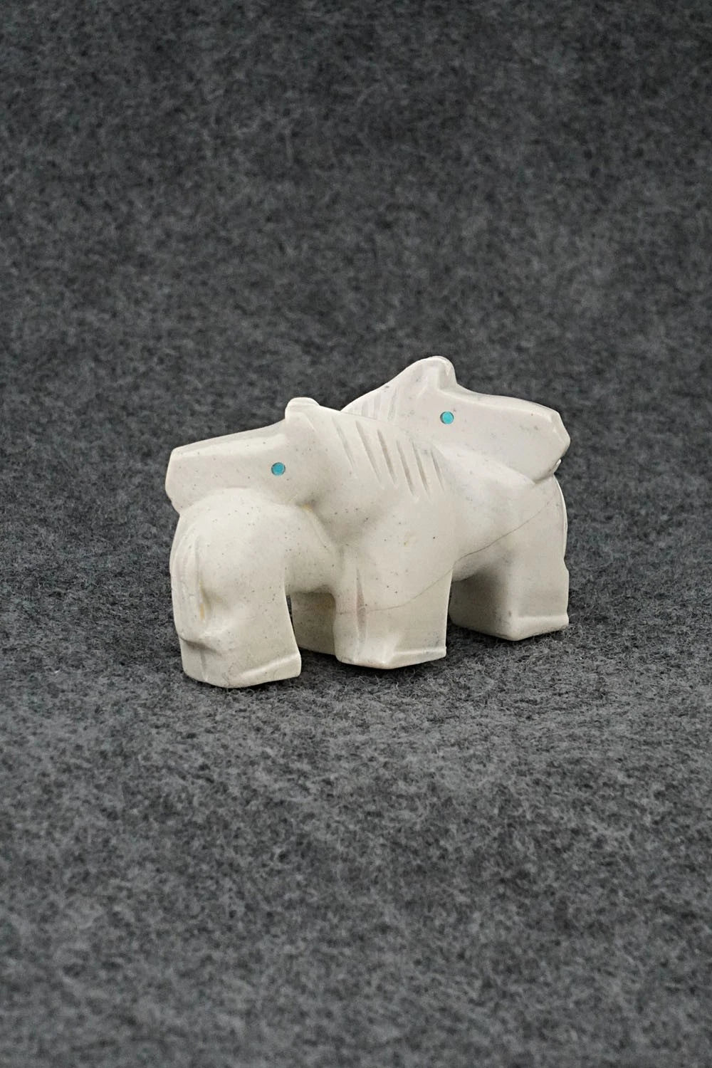 Horses Zuni Fetish Carving - Carol Martin