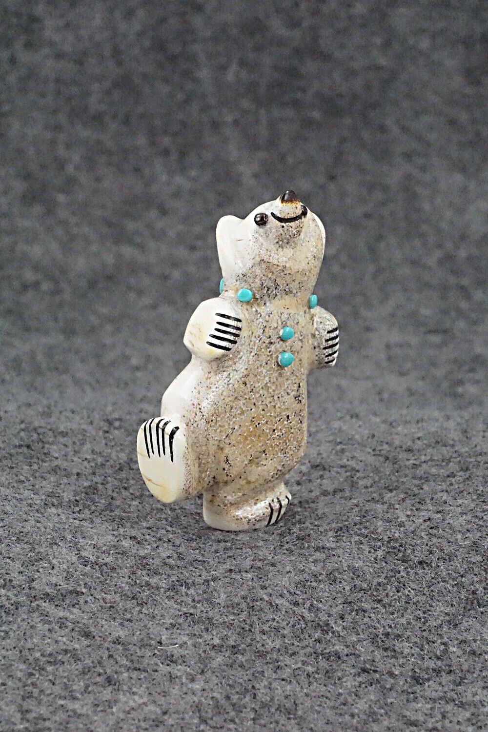 Dancing Bear Zuni Fetish Carving - Claudia Peina