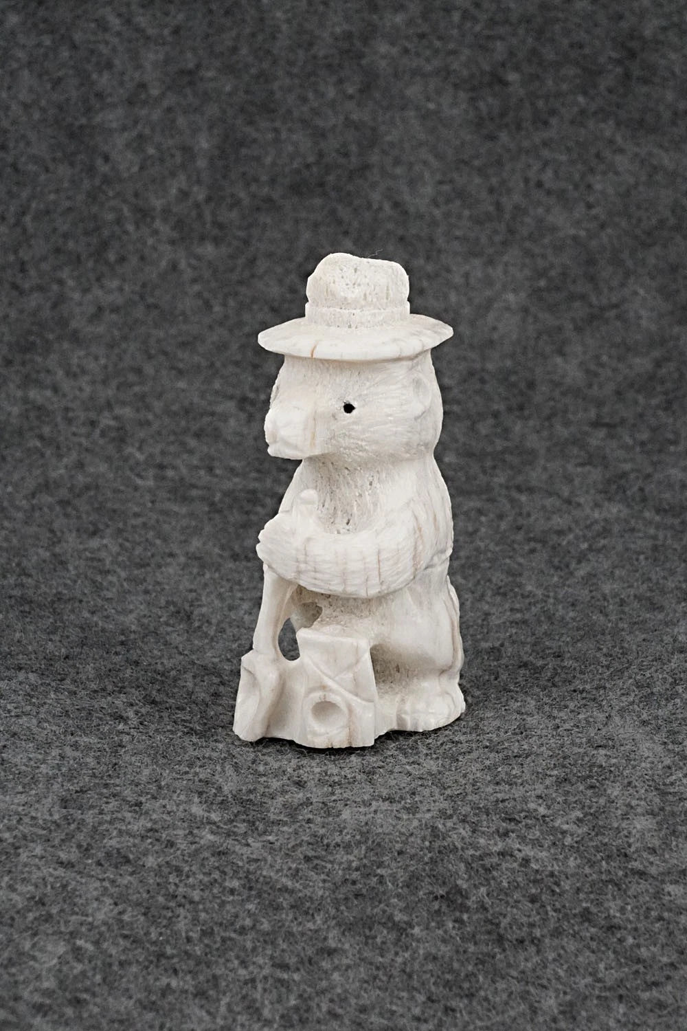 Smokey Bear Zuni Fetish Carving - Chris Peina