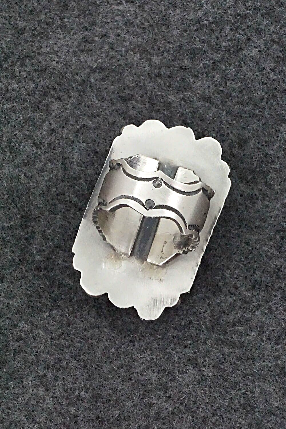 Turquoise & Sterling Silver Ring - Michael Calladitto - Size 8