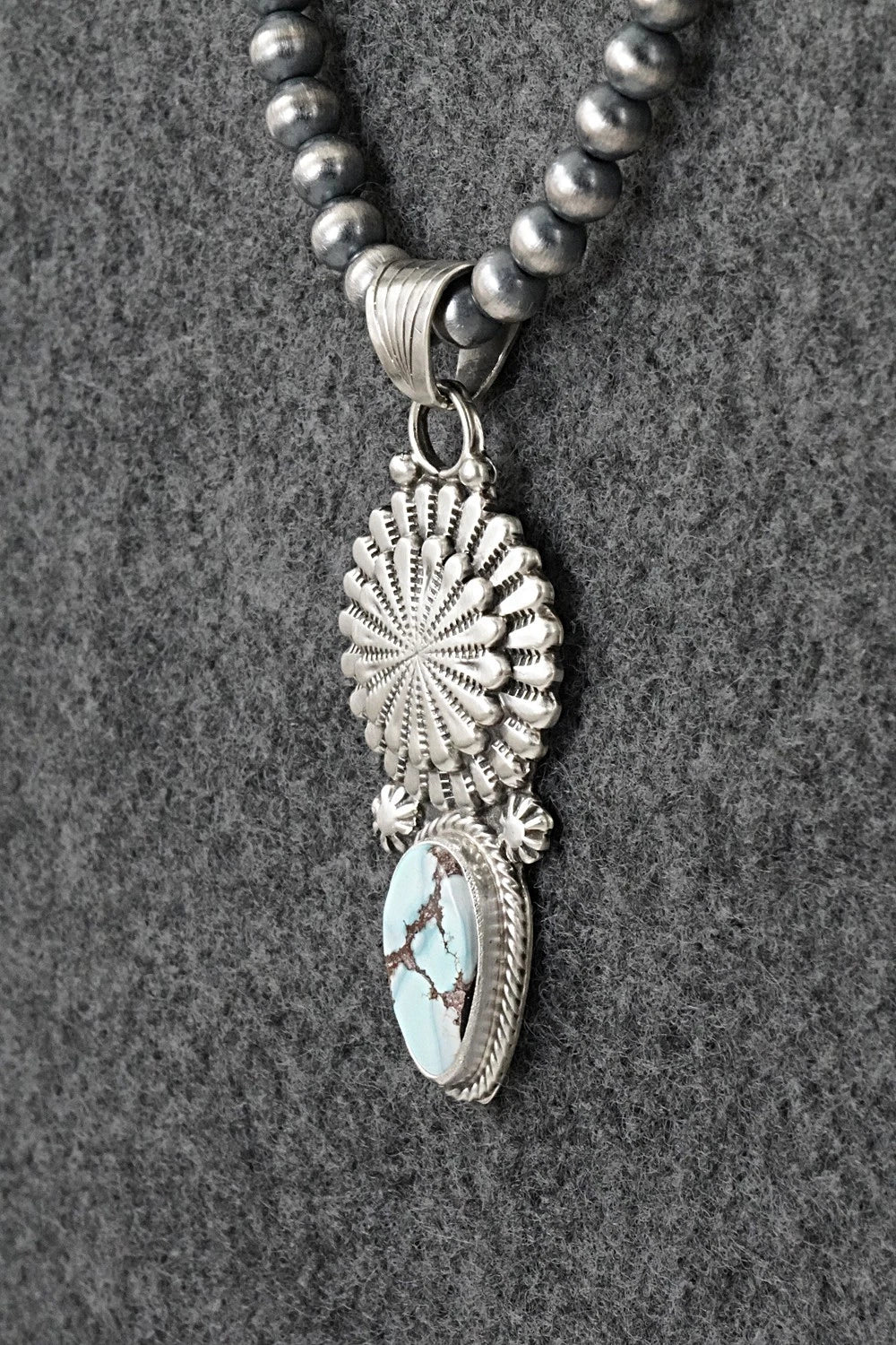 Turquoise & Sterling Silver Necklace - Sharon McCarthy