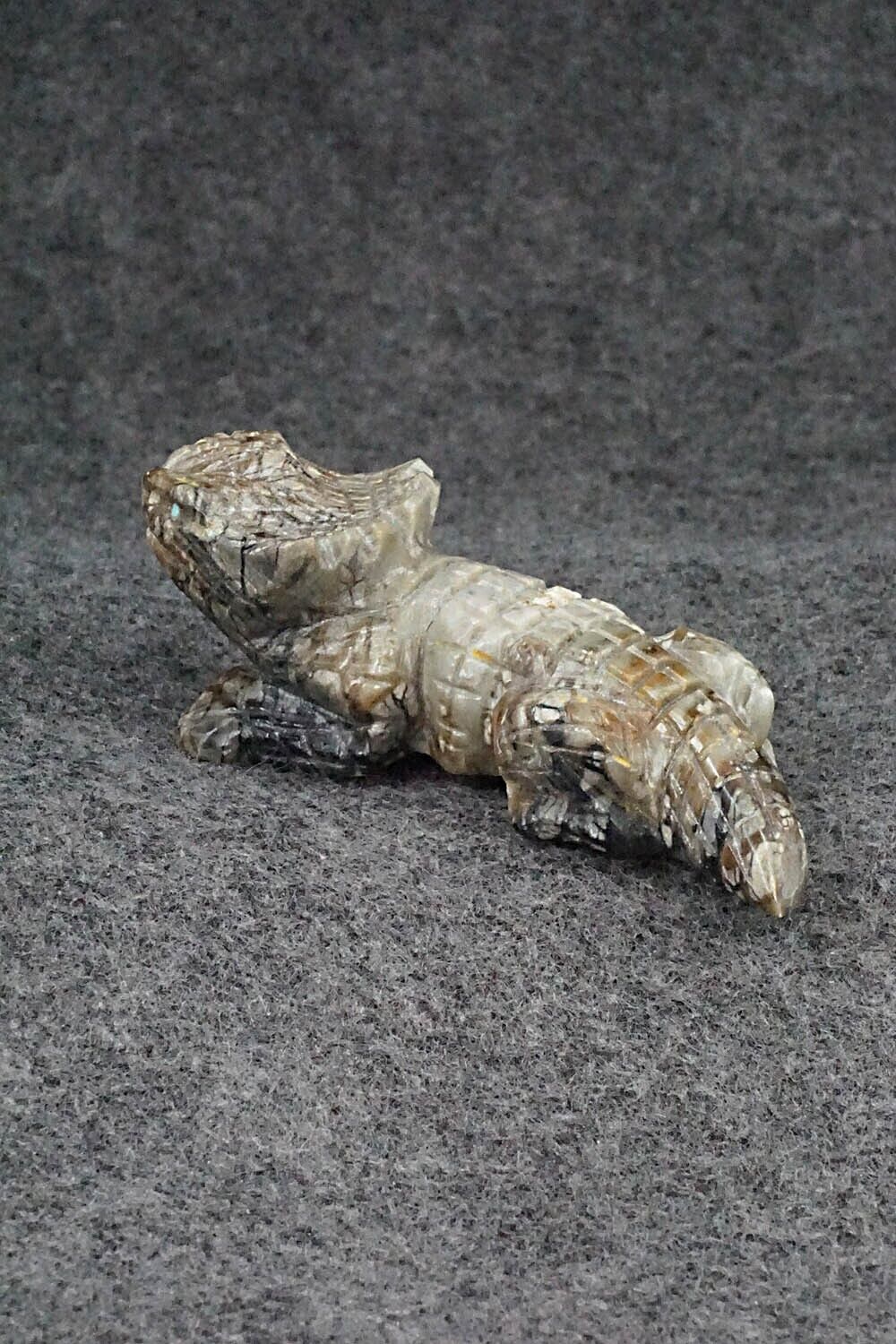 Horned Toad Zuni Fetish Carving - Tony Mackel