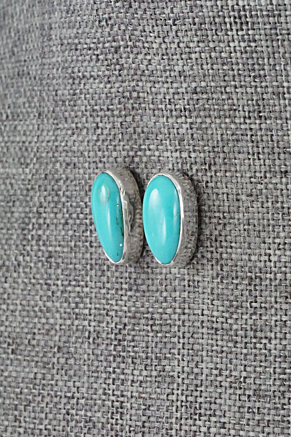 Turquoise & Sterling Silver Earrings - Marco Begaye