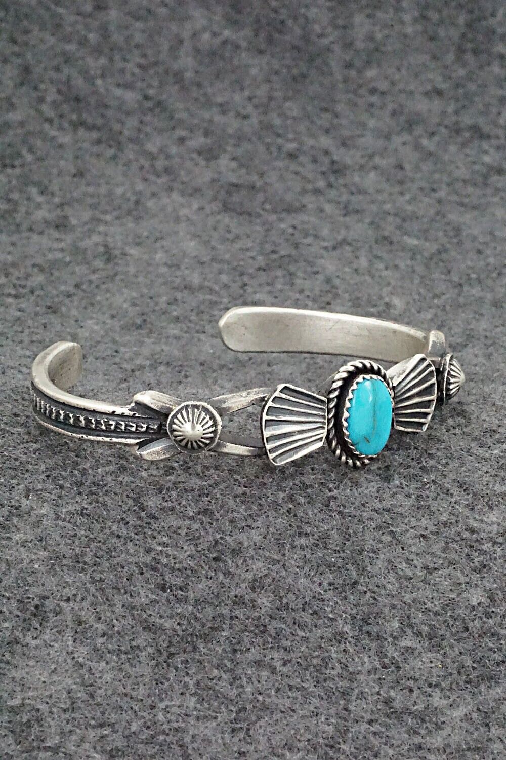 Turquoise & Sterling Silver Bracelet - Eva & Linberg Billah