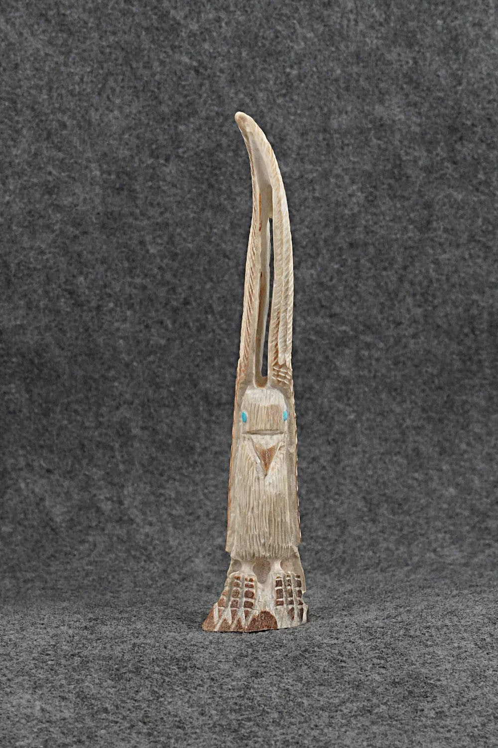Eagle Zuni Fetish Carving - Garrick Weeka