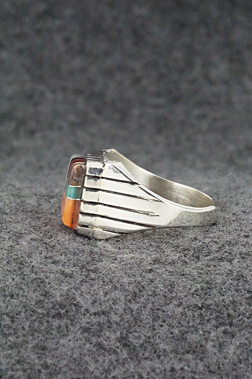 Multi-Stone & Sterling Silver Ring - Trevor Jack - Size 10.25