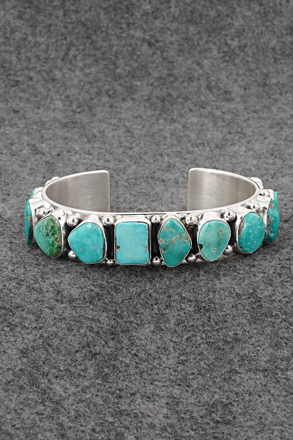 Turquoise & Sterling Silver Bracelet - Mark Yazzie