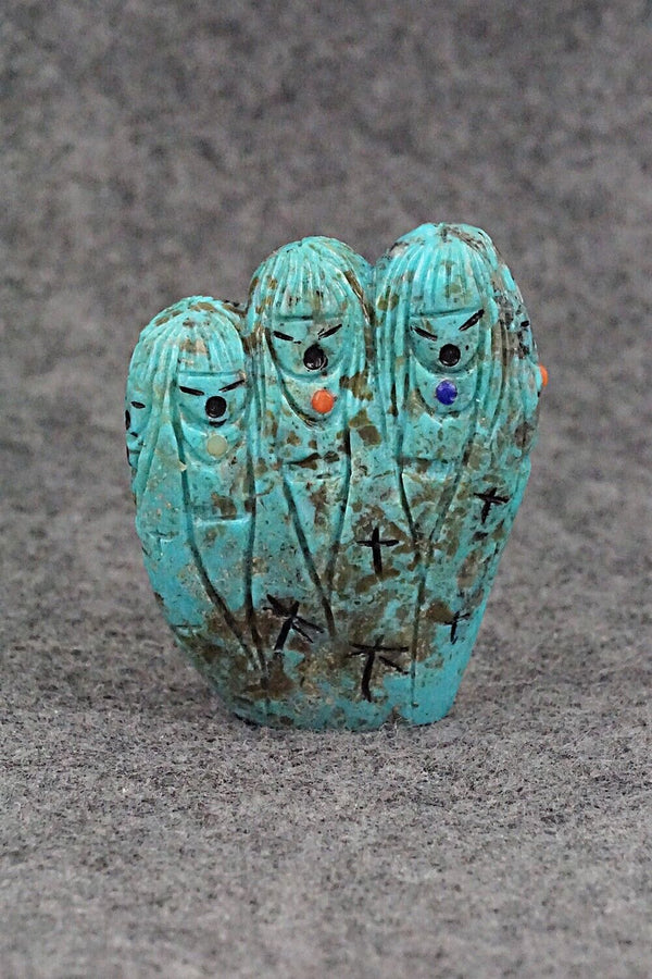 Corn Maiden Zuni Fetish Carving - Sandra Quandelacy