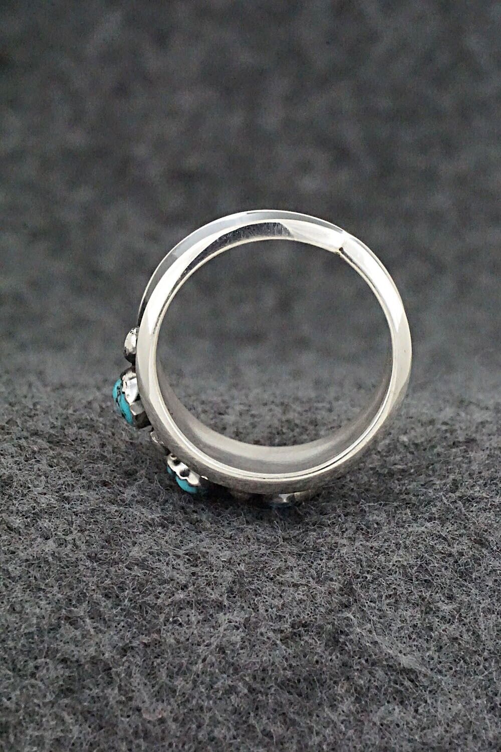 Turquoise & Sterling Silver Ring - Paul Largo - Size 8.5