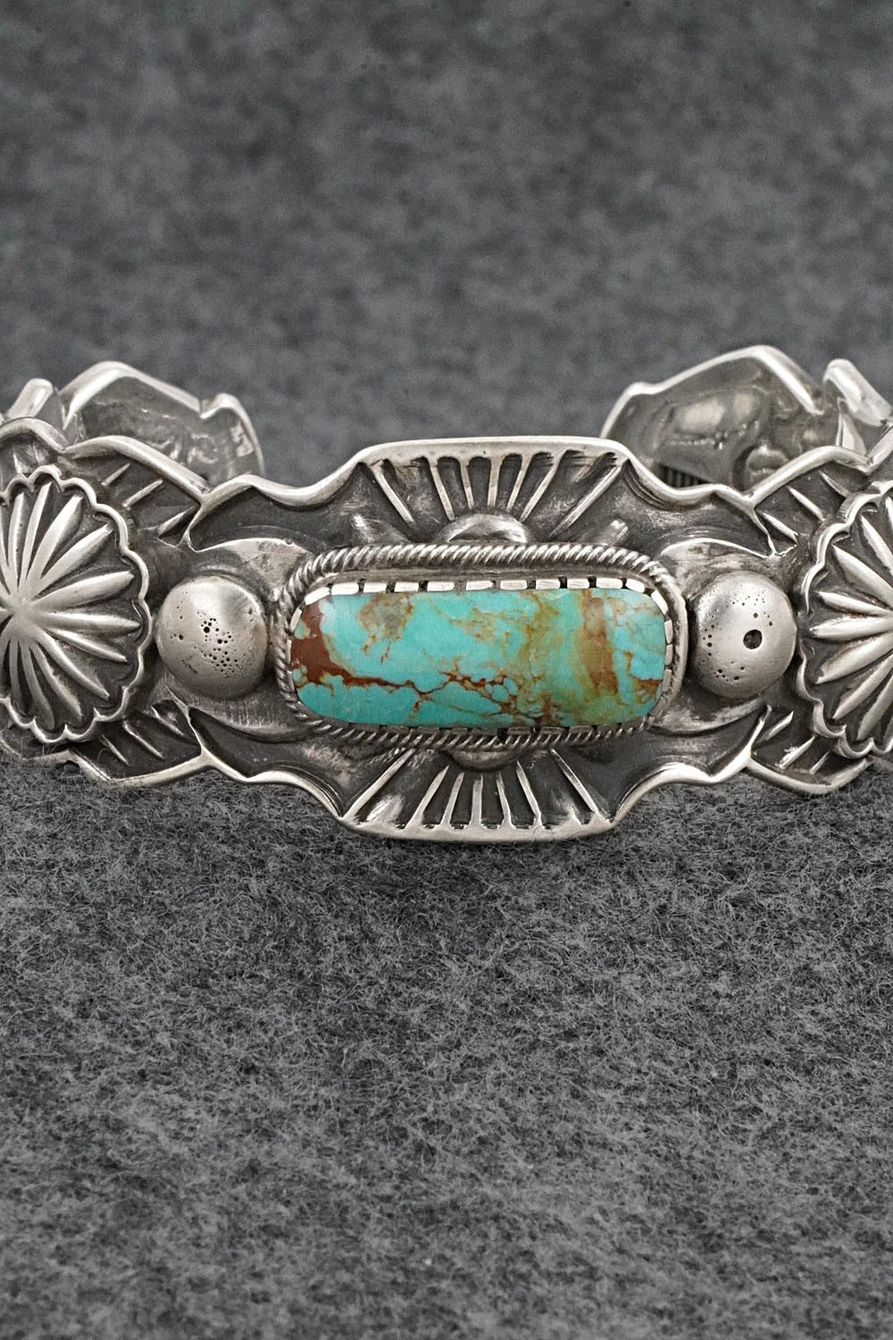 Turquoise & Sterling Silver Bracelet - Roland Dixson