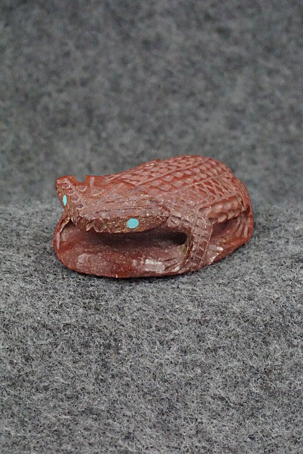 Horned Toad Zuni Fetish Carving - Jensen Charlie