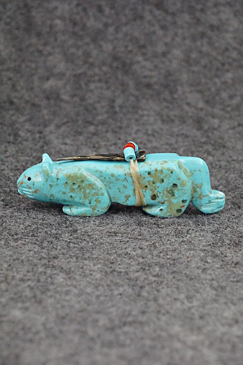 Mountain Lion Zuni Fetish Carving - Alex Tsethlikai