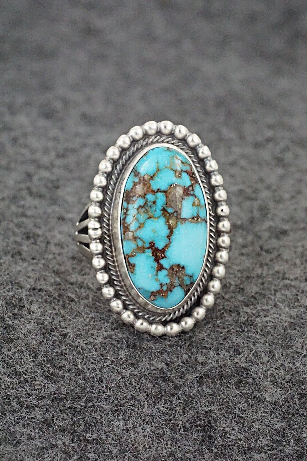 Turquoise & Sterling Silver Ring - Marita Benally - Size 8