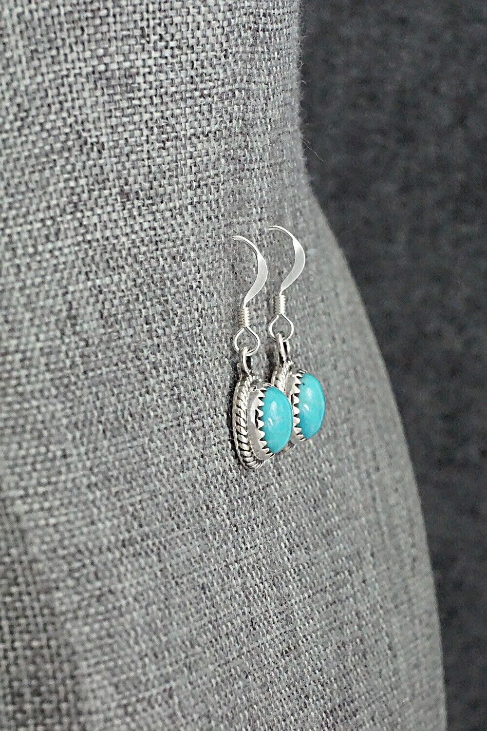 Turquoise & Sterling Silver Earrings - Sharon McCarthy