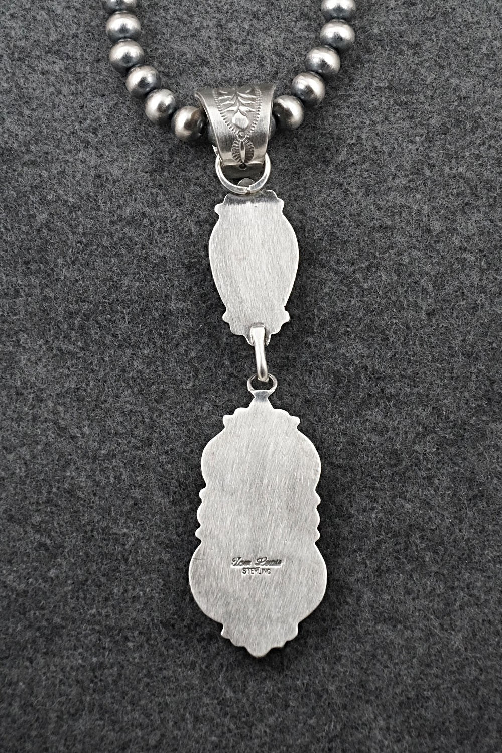 Turquoise & Sterling Silver Necklace - Tom Lewis